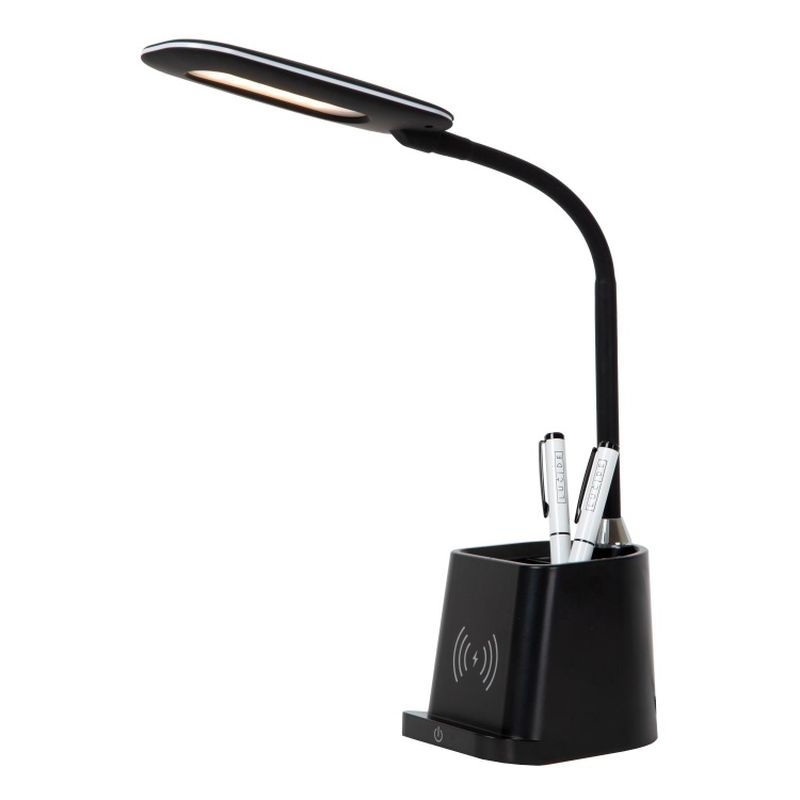Lucide PENNY - Stolná lampa - LED - 1x6W 3000K - Čierna